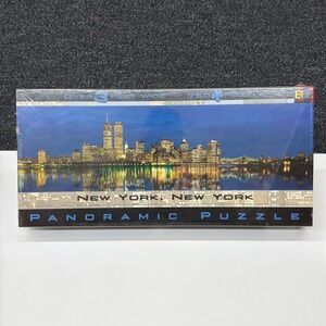 Buffalo Games New York City Panoramic Puzzle 750 Piece Twin Towers Skyline 2000